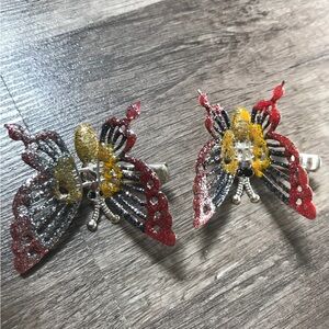 90s butterfly clips moving wings